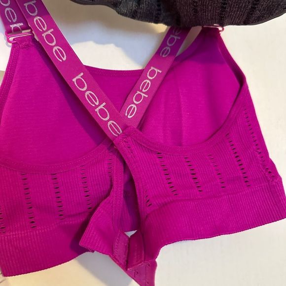 COPY - Bebe Bras. 2 pack. Seamless. Pink has racer back. Gray does not. Adj str… - Picture 3 of 3